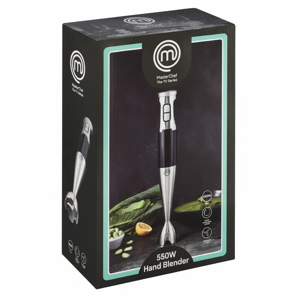 MasterChef Powerful 550W Hand Blender: Versatile Immersion Stick Mixer for Kitchen - Gomix Brands Outlet